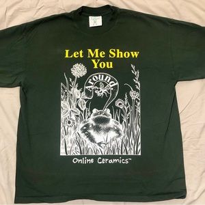 Online Ceramics T shirt Mens XL “Let me show you around”